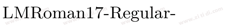 LMRoman17-Regular字体转换