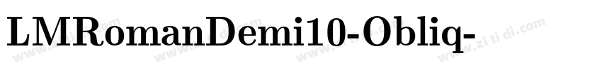 LMRomanDemi10-Obliq字体转换