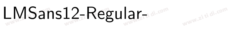 LMSans12-Regular字体转换