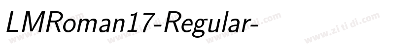 LMRoman17-Regular字体转换
