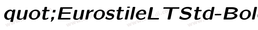 quot;EurostileLTStd-Bold字体转换