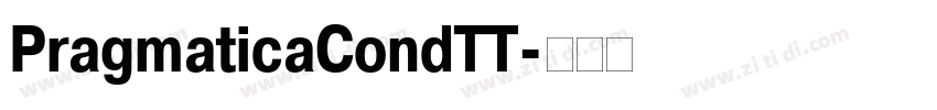 PragmaticaCondTT字体转换