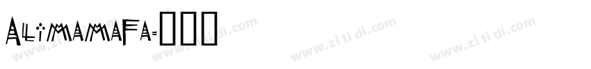 AlimamaFa字体转换