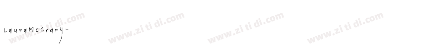LauraMcCrary字体转换