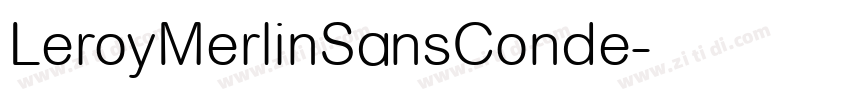 LeroyMerlinSansConde字体转换