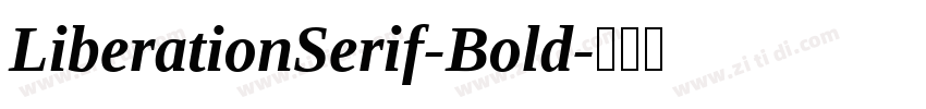 LiberationSerif-Bold字体转换