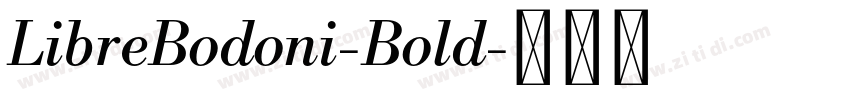 LibreBodoni-Bold字体转换