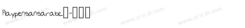 Playpensansarabic_字体转换 Playpensansarabic_字体转换