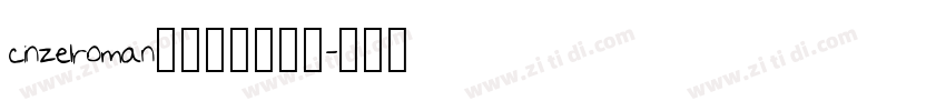 cinzelroman_594000字体转换