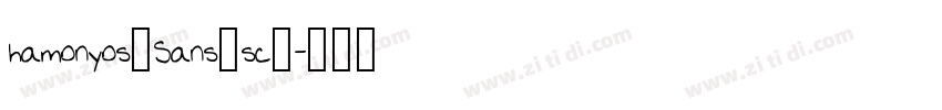 hamonyos_Sans_sc_字体转换