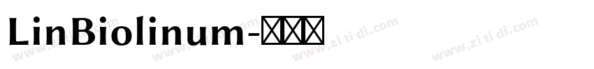 LinBiolinum字体转换