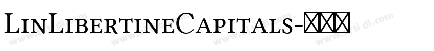 LinLibertineCapitals字体转换