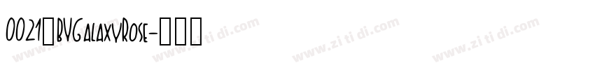 0021_BYGalaxyRose字体转换
