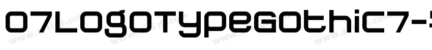 07LogoTypeGothic7字体转换