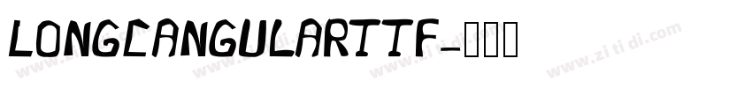 LongCangularttf字体转换