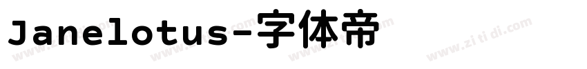 Janelotus字体转换