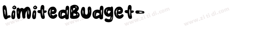 LimitedBudget字体转换