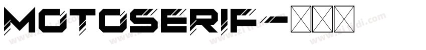 MotoSerif字体转换