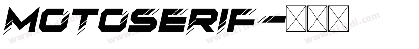 MotoSerif字体转换