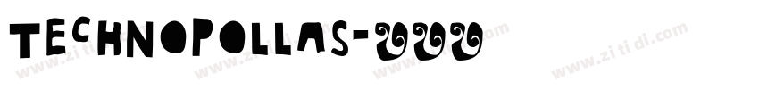 technopollas字体转换