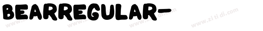 BearRegular字体转换