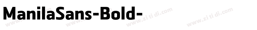ManilaSans-Bold字体转换