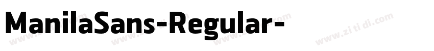 ManilaSans-Regular字体转换
