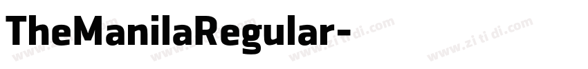 TheManilaRegular字体转换