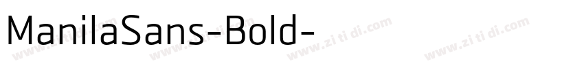 ManilaSans-Bold字体转换