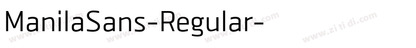 ManilaSans-Regular字体转换