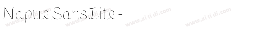 NapueSansLite字体转换 NapueSansLite字体转换