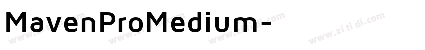MavenProMedium字体转换