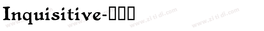 Inquisitive字体转换