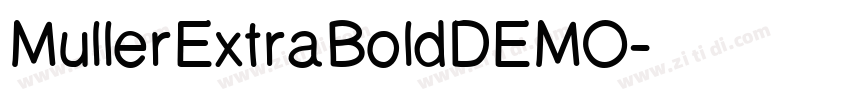 MullerExtraBoldDEMO字体转换