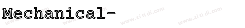 Mechanical字体转换