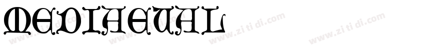 Mediaeval字体转换