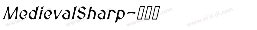 MedievalSharp字体转换