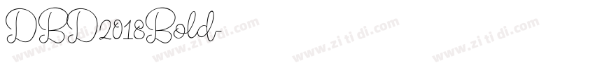 DBD2018Bold字体转换