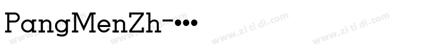 PangMenZh字体转换