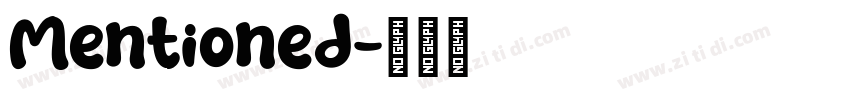 Mentioned字体转换