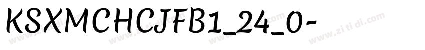 KSXMCHCJFB1_24_0字体转换