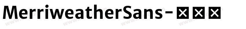 MerriweatherSans字体转换