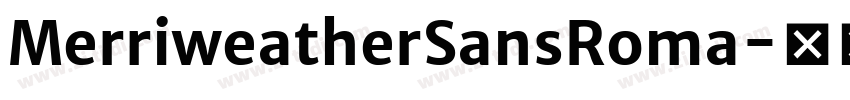 MerriweatherSansRoma字体转换