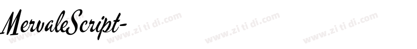 MervaleScript字体转换