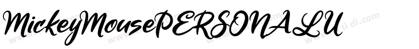 MickeyMousePERSONALU字体转换