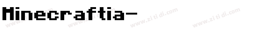 Minecraftia字体转换