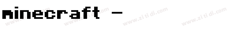 minecraft中文字体下载字体转换