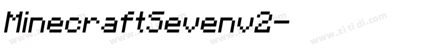 MinecraftSevenv2字体转换