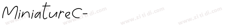 MiniatureC字体转换
