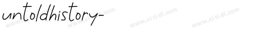 untoldhistory字体转换